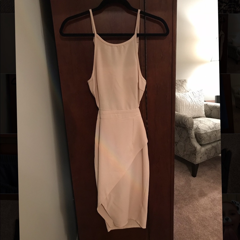 Xenia Boutique - Nude Tight Layered Dress